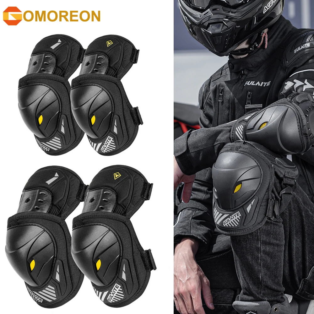 Mountain Biking Knee Pads - GOMOREON 1 Paar Motorfiets Elektrische Fiets