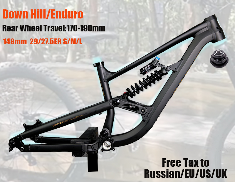 Mountain Biking In The Uk - Full Suspension Frame Enduro Aluminium Fiets