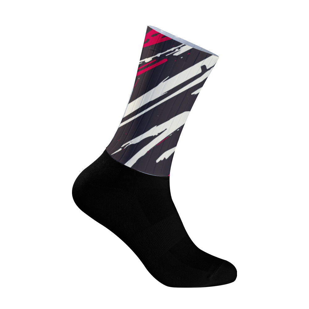 Mountain Biking Socks - Mode kleurblok fietssokken ademende vochtafvoerende sportsokken