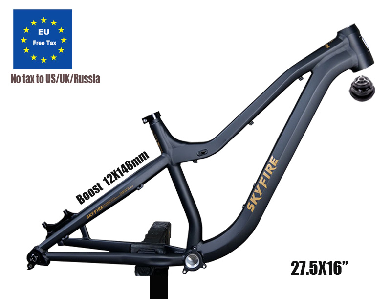 Mountain Biking In The Uk - Racetrack aluminium fietsframe, aluminium steekas, mountainbike