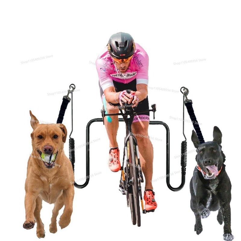 Mountain Biking With Dog - Voor fietsen Hondenriem Mountainbike Fietsen Hondenriem