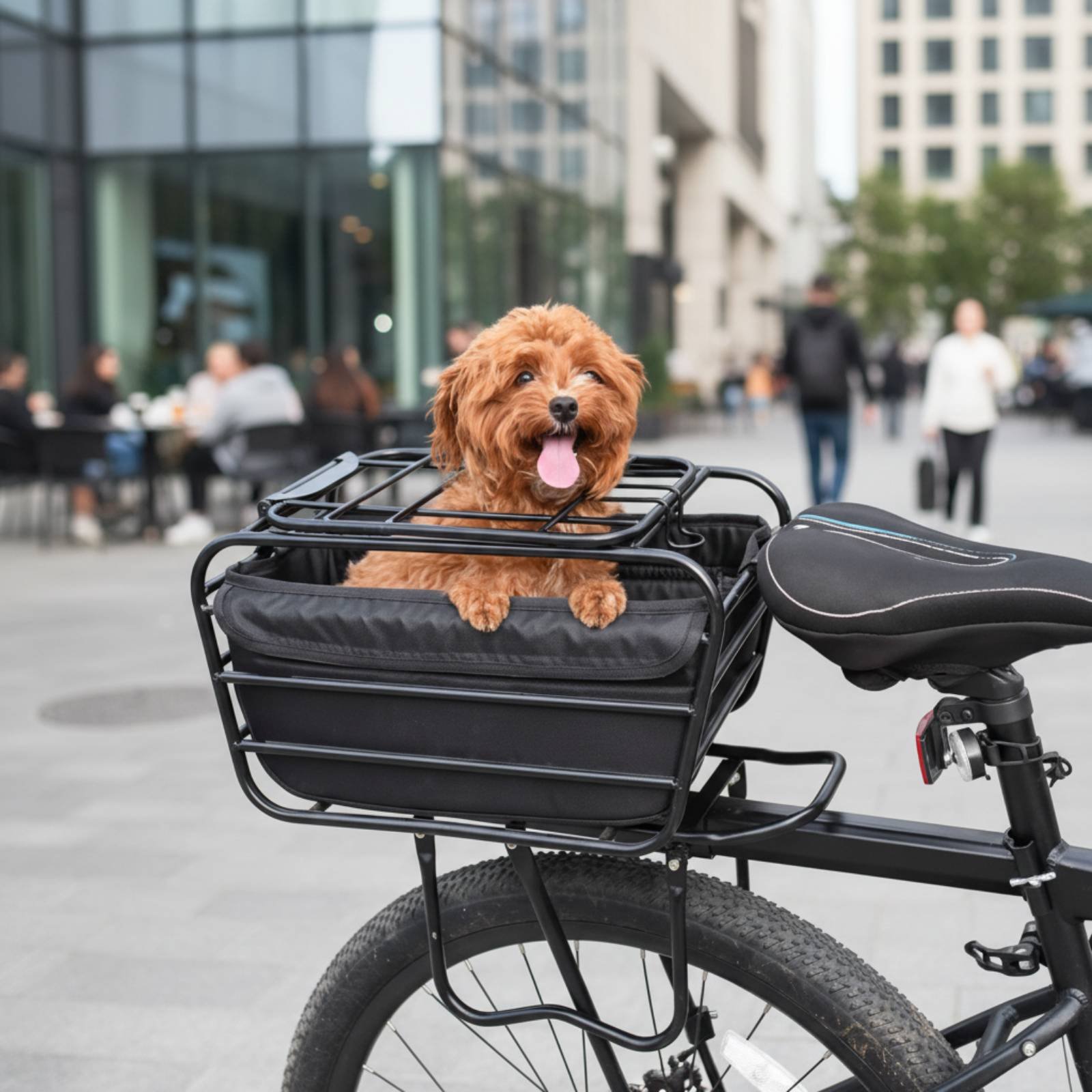 Fietsmand met hondenriem, acht - Mountain Biking With Dog recensie en prijs