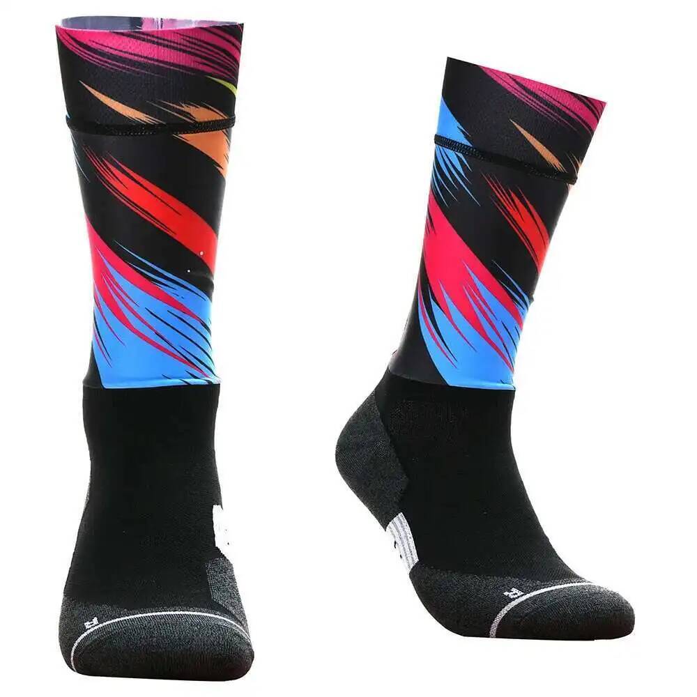 Levendige geometrische fietsso - Mountain Biking Socks recensie en prijs