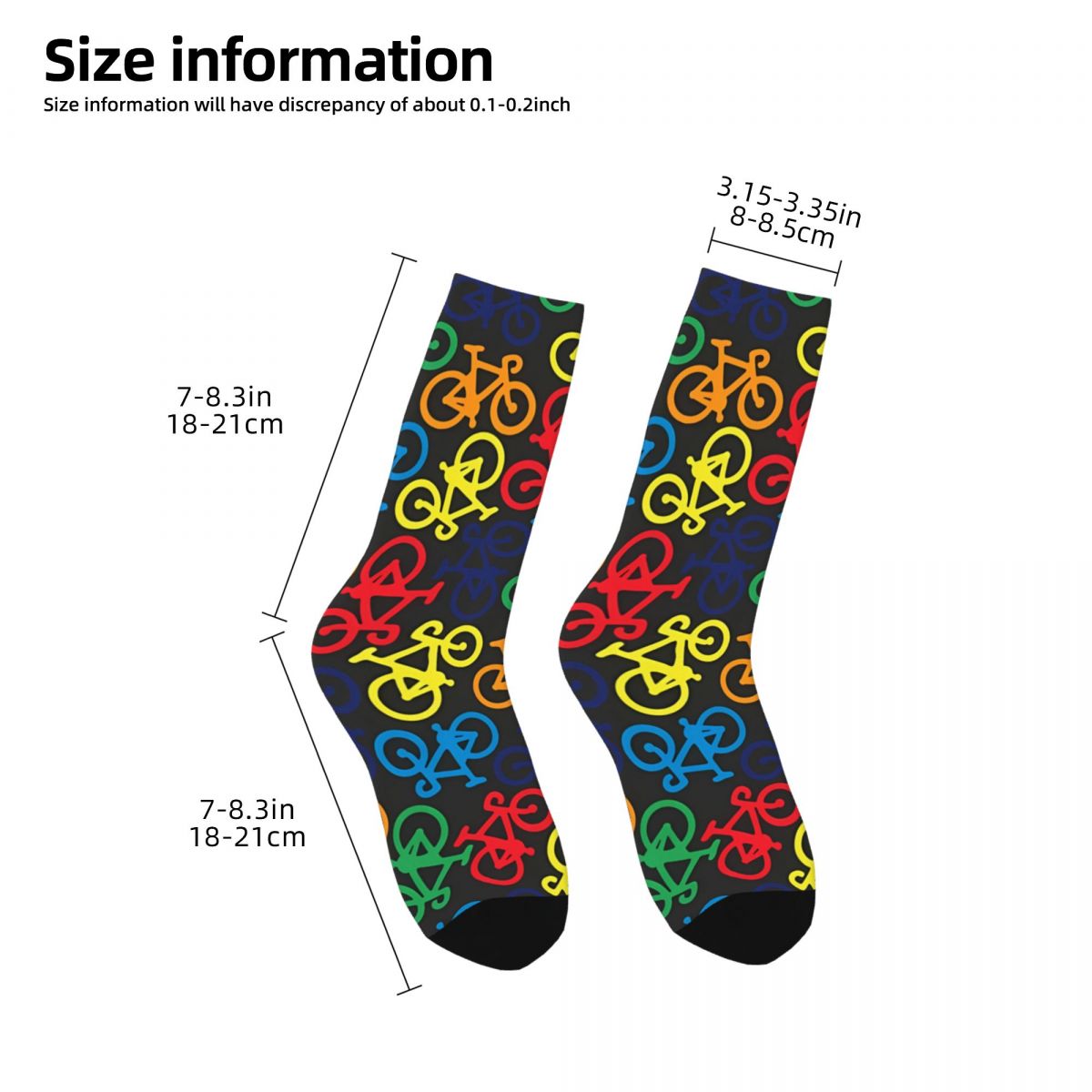 Regenboog meerdere fietsen gek - Mountain Biking Socks recensie en prijs