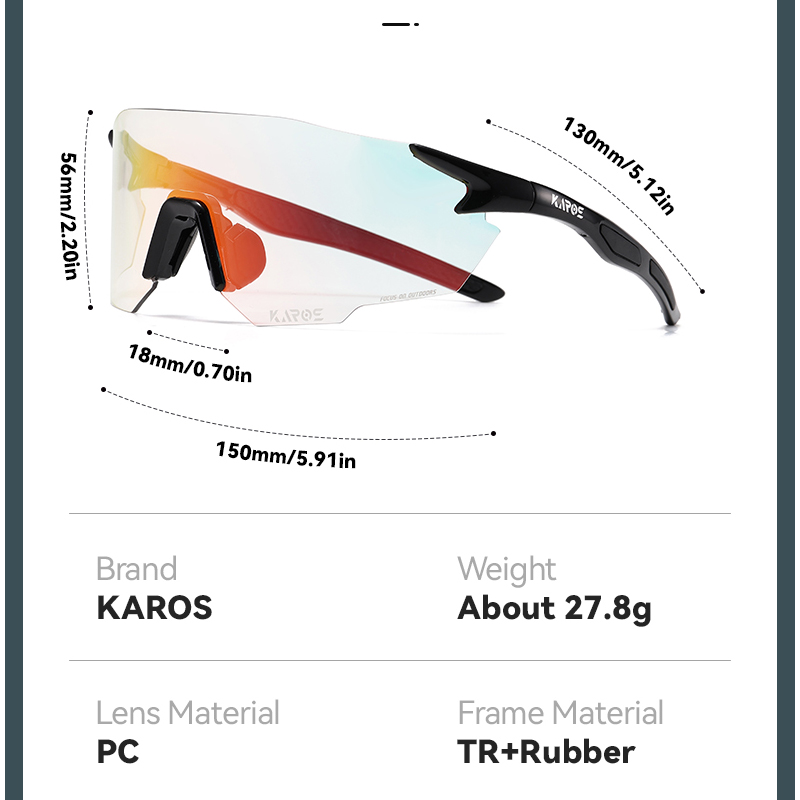 KAROS Meekleurende Fietsbril M - Mountain Biking Goggles recensie en prijs